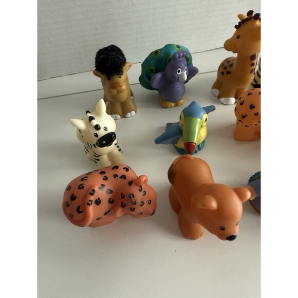 Fisher Price Little People Noahs Ark Zoo Animals Noah Figure Lot peacock camel - Picture 2 of 7